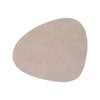 Curve Leather Placemats - Warm Grey