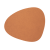 curve placemat raw leather