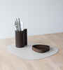 Curve Leather Placemats - Serene Cream