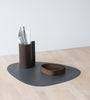 Curve Leather Placemats - Serene Anthracite