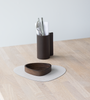 Curve Leather Placemats - Serene Cream
