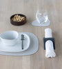 Curve Leather Placemats - Serene Cream