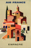 Air France Espagne vintage travel poster