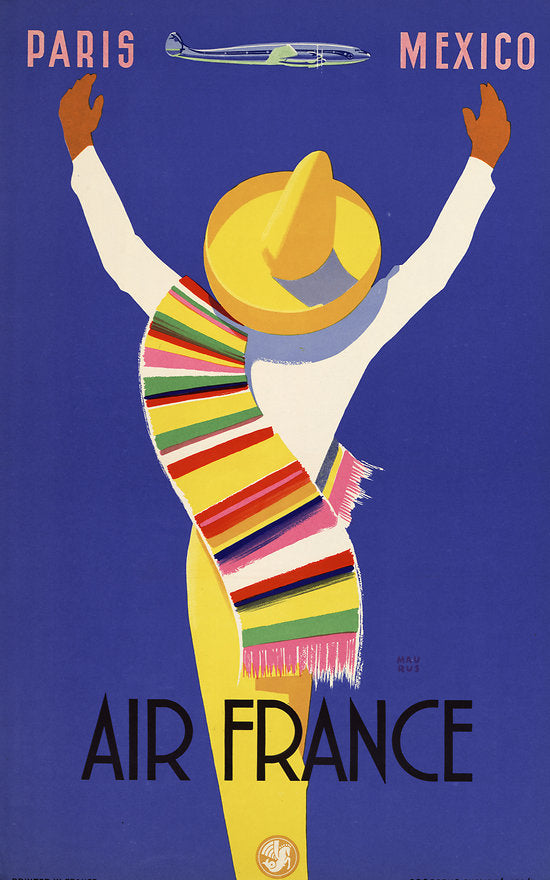 Poster - Air France Paris > Mexico