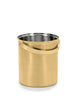 Brushed Steel Gold Ice Bucket