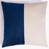 Optic Velvet Cushion - Midnight Blue
