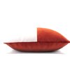 Optic Velvet Cushion - Brick