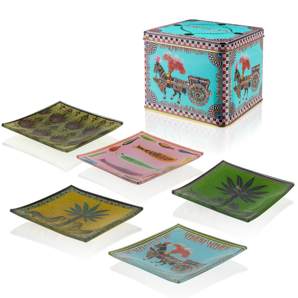Plate Set of 5 - Carretto