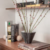 taper black marble vase