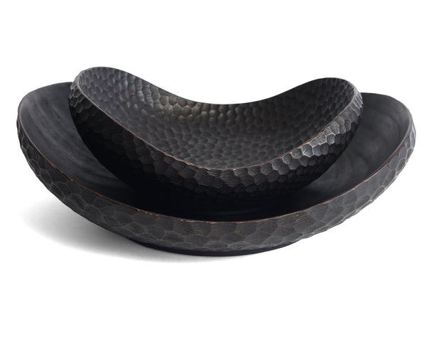 Oval Hammered Wood Bowl | Craft District Bali