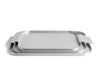 Ribbed Serving Tray - Silver