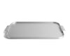 Ribbed Serving Tray - Silver
