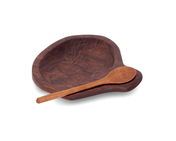 Nesting Dish & Spoon - Walnut
