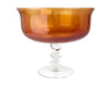 Ingrid Tall Glass Bowl Amber | JF Reborn