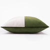 Optic Velvet Cushion - Pale Green
