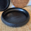 Hammered Round Tray - Black