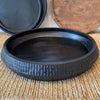 Hammered Round Tray - Black