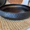 Hammered Round Tray - Black