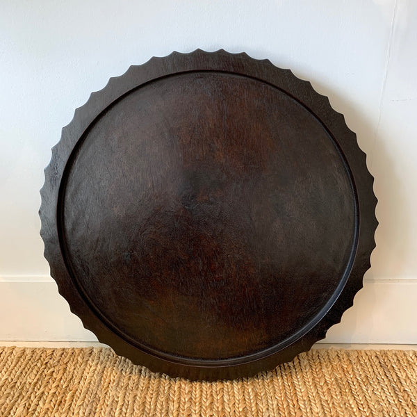 Bulan Teak Tray - Black