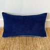 Double Velvet Cushion - Midnight Blue