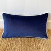 Double Velvet Cushion - Midnight Blue
