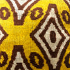 Silk Velvet Cushion N. E17 - Yellow