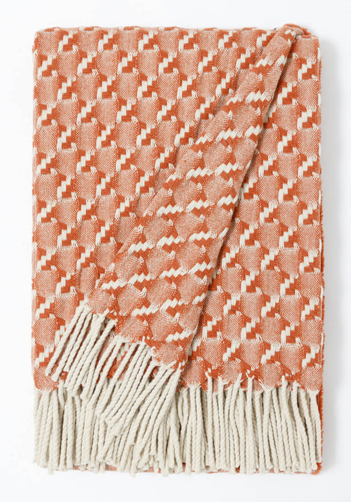 lagoa terracotta throw blanket