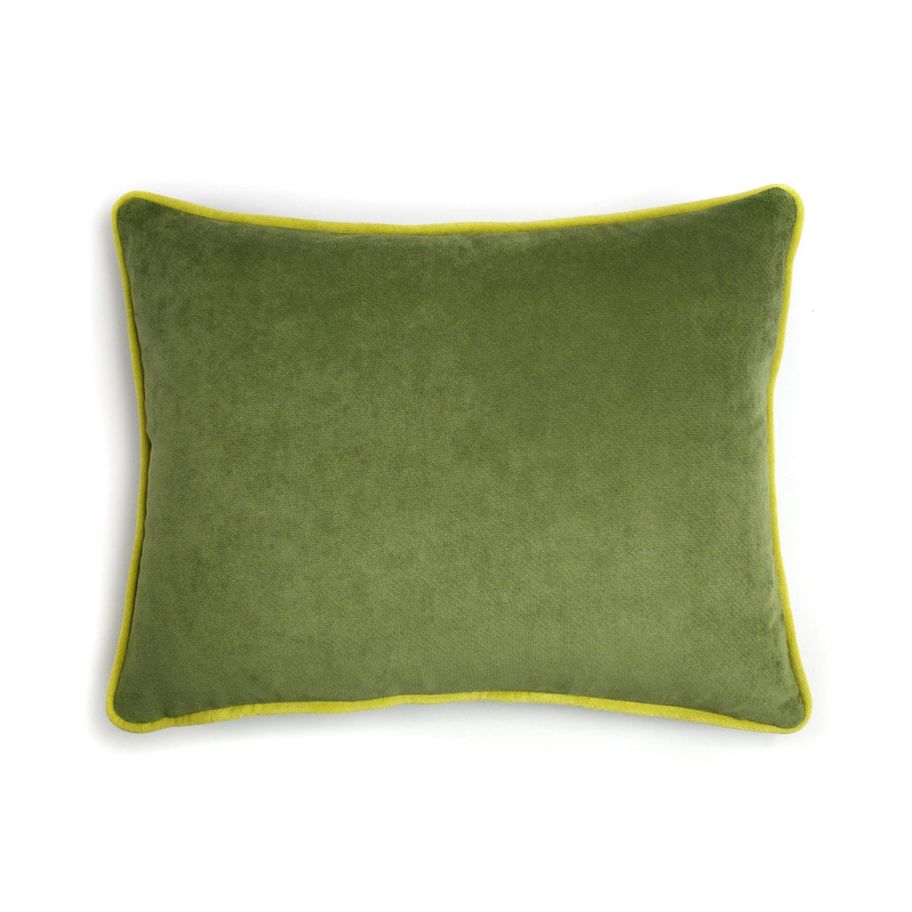 Pale Green Velvet Cushion | LO Decor