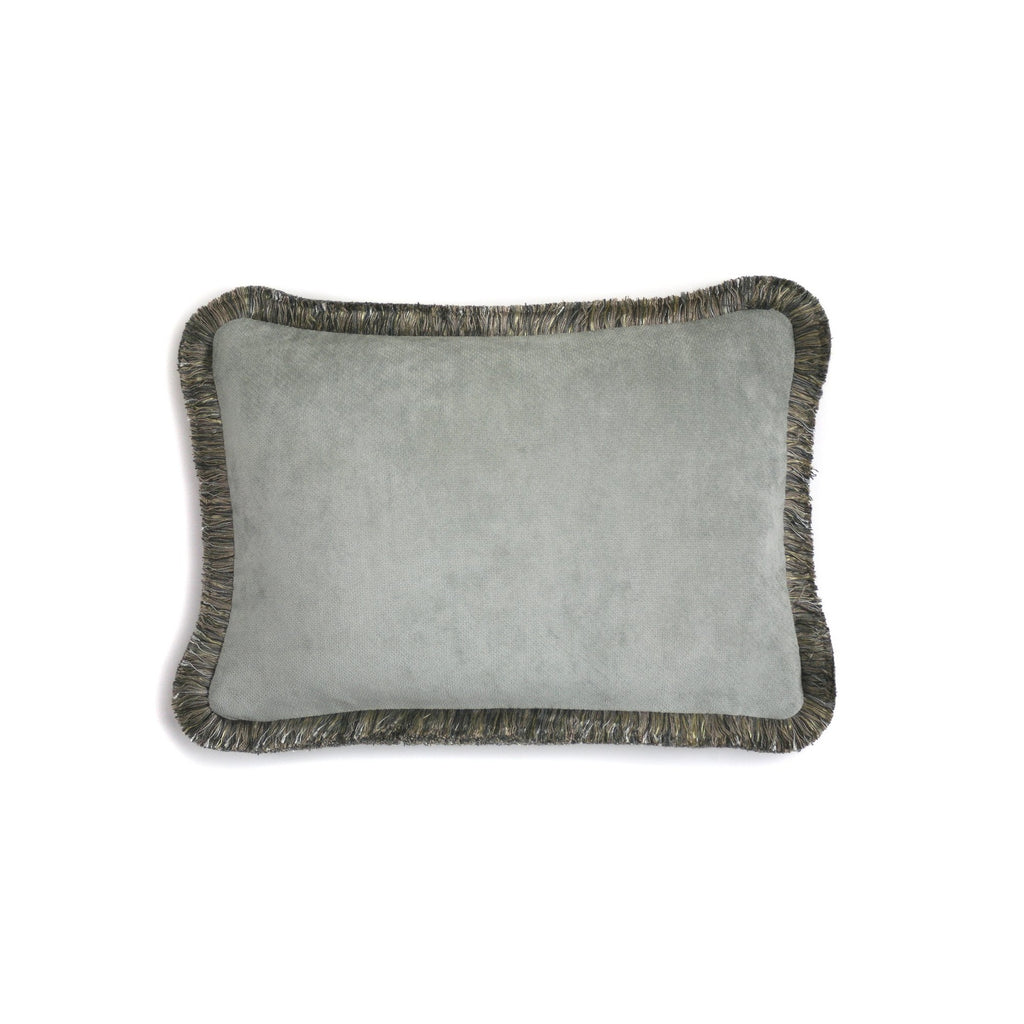 Happy Velvet Cushion Grey | LO Decor