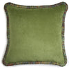 Happy Velvet Pillow Olive Green | LO Decor