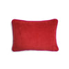 Red & Fuscia Velvet Cushion | LO Decor