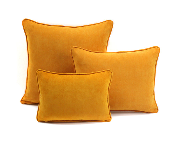 Orange Velvet Cushion | LO Decor