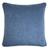 Steel Blue Velvet Pillow | LO Decor
