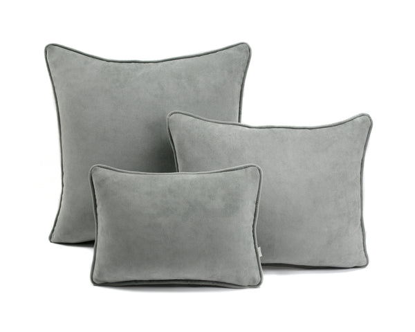 Velvet Cushion - Light Grey