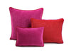 Frame Velvet Cushion Fuscia/Red | Lo Decor