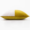 Optic Velvet Cushion - Mustard