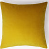 Optic Velvet Cushion - Mustard