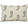 Linen Paisley cushion white & blue by Chhatwal & Jonsson