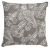 Chhatwal & Jonsson | Linen Paisley cushion grey