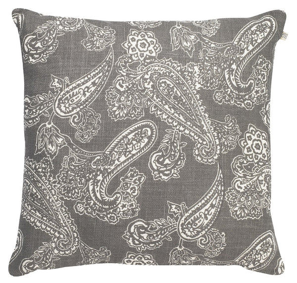 Chhatwal & Jonsson | Linen Paisley cushion grey