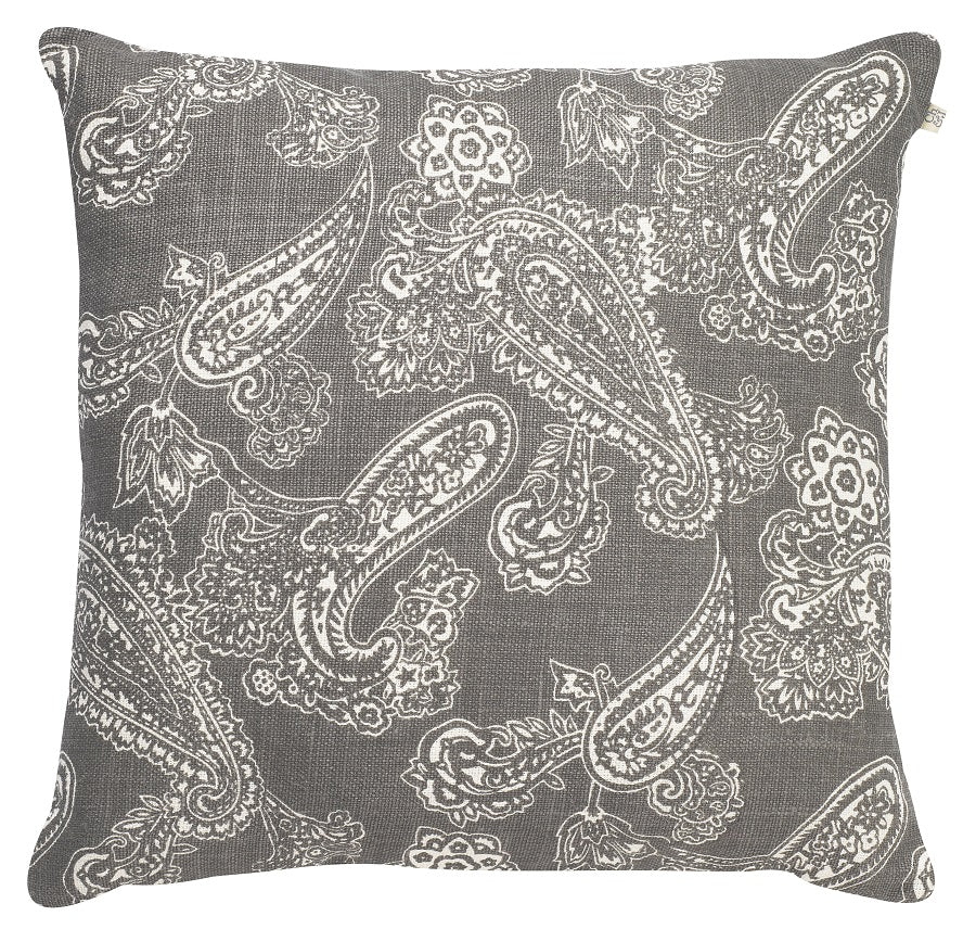 Chhatwal & Jonsson | Linen Paisley cushion grey