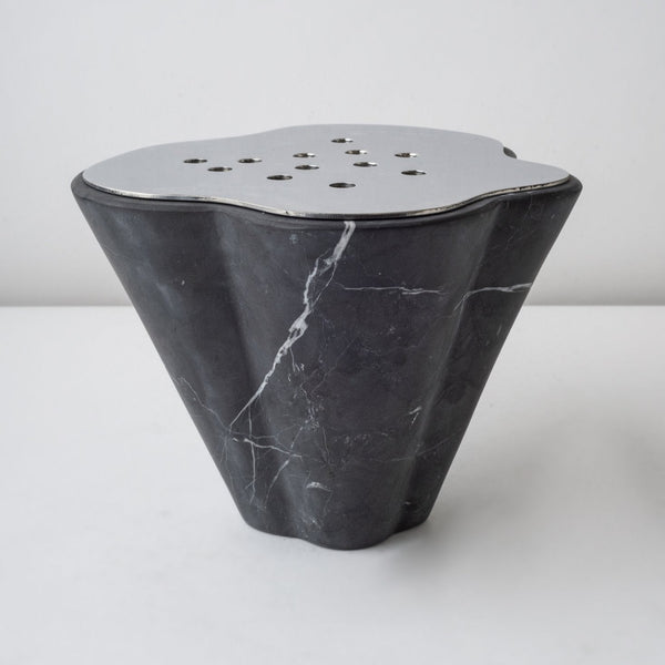 Black Marble Taper Vase SALE