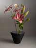 Black Marble Taper Vase
