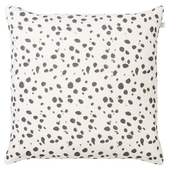 Tiger Dot Linen Cushion - Grey