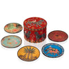 ortigia plate set with red tin