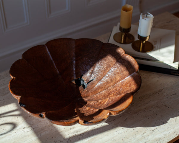 Petal Teak Centrepiece - Natural