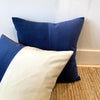 Double Velvet Cushion - Midnight Blue