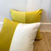 Double Velvet Cushion - Mustard