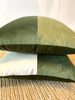 Optic Velvet Cushion - Pale Green