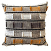 Linen & Velvet Cushion - Amber